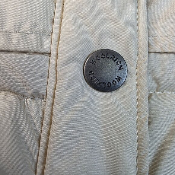 Woolrich Womens Insulated Quilted Shirt Jacket S Water Resistant Beige New Tags - Picture 8 of 14